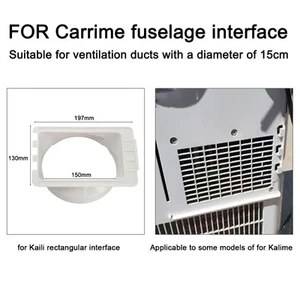Consistent Air Flow Connector for 15cm For Mobile Air Conditioner Exhaust Pipe - Picture 1 of 20
