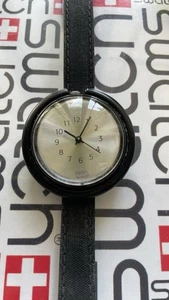 Swatch  Skinny PMB109 1996 Pop 34mm Textile Over Leather - Picture 1 of 6