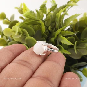 Anillo solitario de plata 925 pera arco iris piedra lunar aniversario viernes negro - Imagen 1 de 10