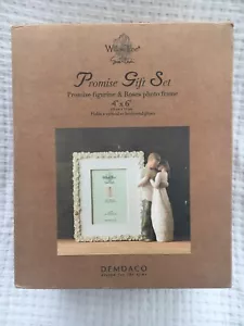 Willow Tree PROMISE 9" Figurine & 4"x6" Roses Photo Frame Gift Set NIB 26450 - Picture 1 of 3