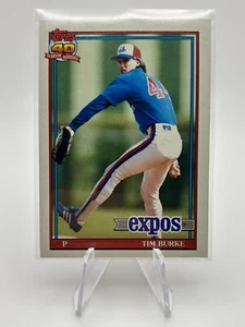 Tarjeta de béisbol 1991 Topps #715 Tim Burke Montreal Expos MLB - Imagen 1 de 2