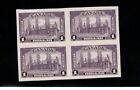 Canada #245b Extra Fine Never Hinged Imperf Block