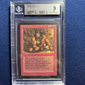 MTG Alpha Stone Giant U R BGS 9 Quad++ MINT (9.5 surface and edges) 1993 - Picture 1 of 2