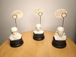  Barnes & Noble DAVINCI, FRANKLIN, NEWTON BRIEFBESCHWERER/KARTE, FOTO, NOTIZHALTER - Bild 1 von 5