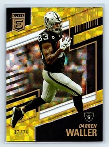 2022 Panini Donruss Elite Yellow /75 Darren Waller #93 Raiders Giants - Picture 1 of 2