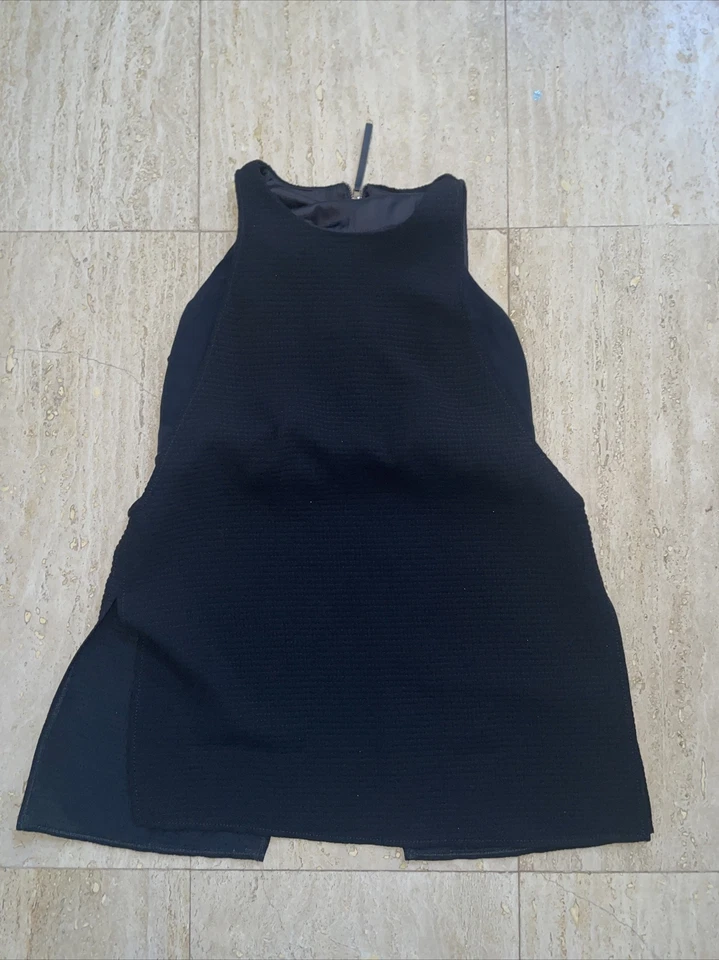 Top para mujer HELLMUT LANG negro sin mangas con cremallera S Foto 1 de 4
