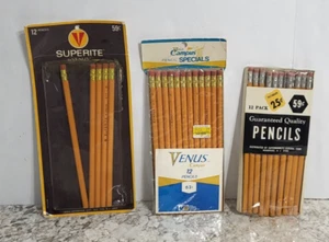 29 Vtg Used Pencils: Venus Campus 779, Superite 877, Pathmark - Picture 1 of 12