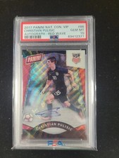 2016 17 NATIONAL VIP ROOKIE USA Christian Pulisic auto red wave psa 10 pop 1