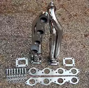 Big Block PARA Chevy BBC T3T4 Doble Turbo Cabezales Inoxidable Colector MUSCLE SS V8 - Imagen 1 de 3