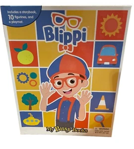 Blippi My Busy Book Storybook Figurines Playmate Toy Tv Show Activity Kit - Imagen 1 de 5