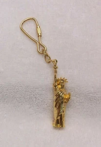 Schlüsselanhänger goldfarben Freiheitsstatue - Metall - neu in Verpackung - Bild 1 von 2