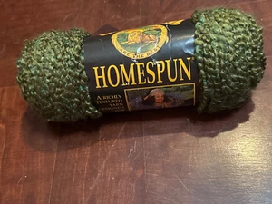 Yarn Lion Brand Homespun Yarn #344 Arkadian Green Skein - Picture 1 of 4
