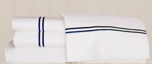 Hamptons 300 Thread Count 100% Egyptian Cotton white bed sheets set-4 pcs Queen - Picture 1 of 6