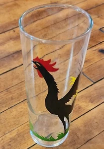 Vidrio Highball Tom Collins vintage de vidrio federal negro gallo 6,75 pulgadas de alto - Imagen 1 de 5
