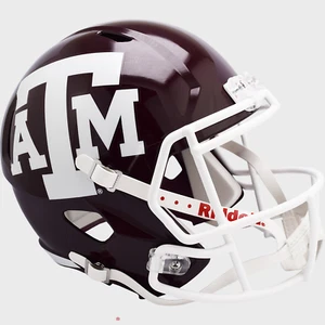 TEXAS A&M AGGIES NCAA Riddell SPEED Full Size Replica Football Helmet - Picture 1 of 4