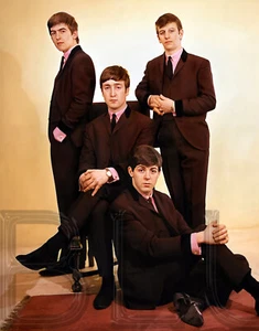 "Impresión fotográfica de The Beatles de 14 x 11" - Imagen 1 de 1