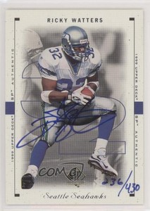 2000 SP Authentic Buyback Auto /430 Ricky Watters (1999 SP Authentic) #80 Auto