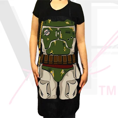 Star Wars Apron BOBA FETT Fun Adjustable Kitchen Grill Costume Cosplay Gift Idea - Image 1 of 4