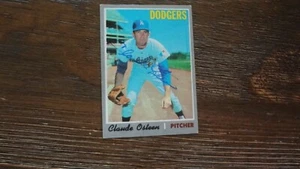 1970 TOPPS CLAUDE OSTEEN AUTOGRAPHED BASEBALL CARD - Picture 1 of 2