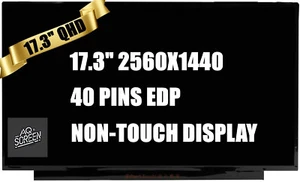 M57128-001 HP LCD Raw Panel 17,3" Qhd Ag Uwva 165Hz Omen 17-CK1020NR LED Bildschirm - Bild 1 von 7