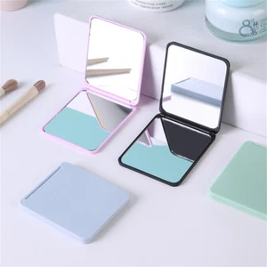 Folding Makeup Mirror Double-side Portable Pocket Cosmetic Mirrors Travel - Picture 1 of 16