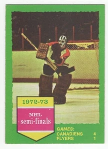 1973-74 Topps Hockey Card #195 - 1972-73 NHL Semi-Finals Series E  - Canadiens - Picture 1 of 1