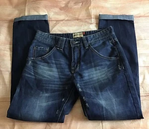 Vaqueros de mezclilla JCT & CO. Outfitters de ajuste recto talla 33 X 31 envejecidos azul lavado - Imagen 1 de 8