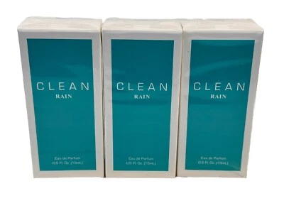 Clean Rain By Clean 3 x 0,5 OZ eau de parfum spray para mujer nuevo en caja sellada 3 piezas Foto 1 de 3