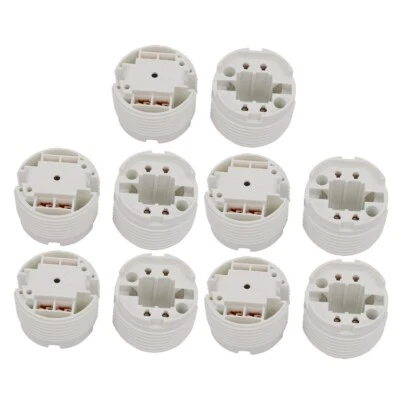 sourcingmap 10 Pcs F448Q AC 500V 2A G24 Base H Light Socket Fluorescent Tube Lam - Image 1 of 3