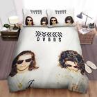 Dvbbs Band White Background Quilt Duvet Cover Set Doona Cover Queen Bedclothes