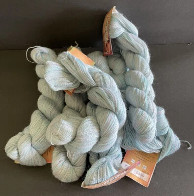 6 Cascade Alpaca Lace Paints #9986  100% Baby Alpaca Peru 1.75 OZ Each Blue Blen - Image 1 of 3