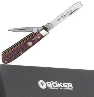 Boker дерево совершенно карманный нож одна рука бритва Jack красный кости ручки - Изображение 1 из 3