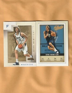 2001 & 2002 Fleer Showcase #77 & Authentix #24 Dirk Nowitzki Lot - Picture 1 of 1