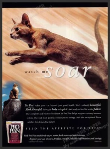 Pubblicità stampa Pro Plan Cat Food anni 2000 annuncio 2000 Jumping Cat Soar - Foto 1 di 1