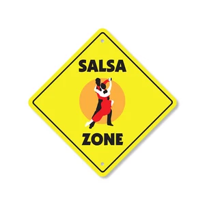 Salsa Plastic Street Sign Crossing Xing Gift Novelty Funny - Picture 1 of 21