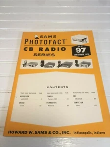 SAMS Photofact Vintage Schematics Service Data Manual CB-97 CB Series - Picture 1 of 4