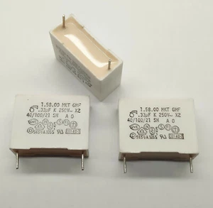 2 PIEZAS. Condensador de supresión clase X2 330nF 10% 250V AC MKT - Imagen 1 de 1