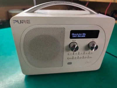 Pure Evoke D4 DAB / FM Radio Working White Wood Finish - Image 1 of 4