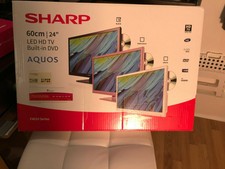 Sharp LC-24DHF4011K 24 inch LED HDMI TV with DVD Player - Black