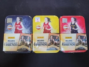 3x 2023-24 Caitlin Clark WNBA Select Blaster Basketball Tins SEALED Set of 3 - Picture 1 of 2