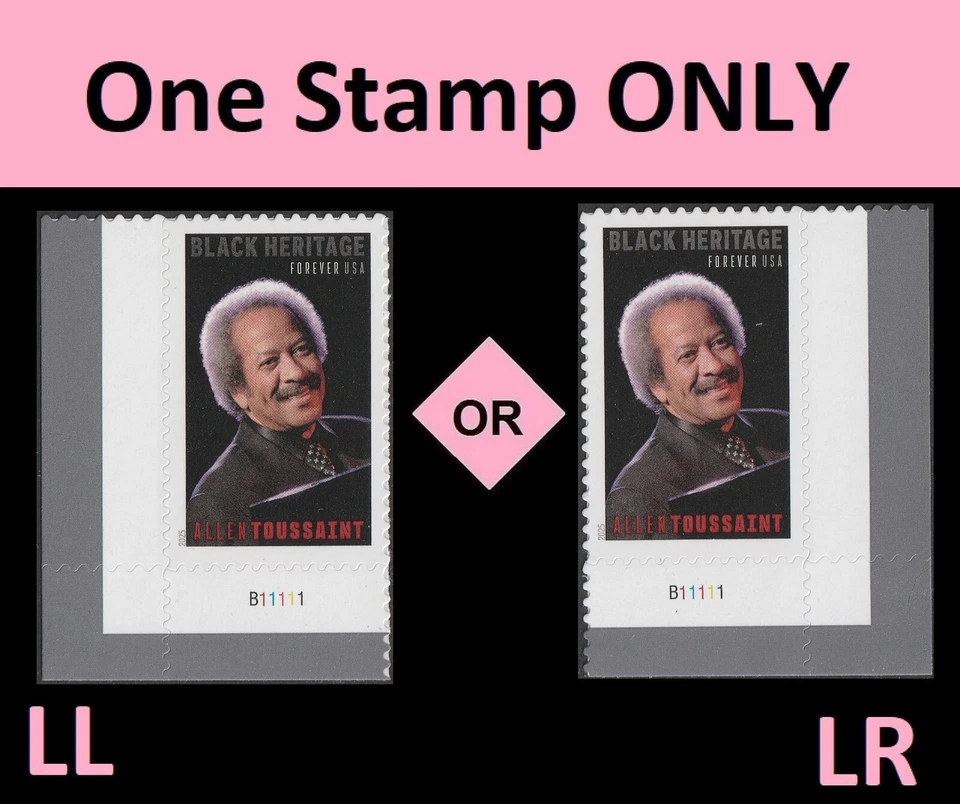 US 5957 Black Heritage Allen Toussaint F plate single MNH 2025 - Image 1 of 1