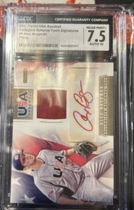 2013 Panini USA Baseball RED AUTO and PATCH 11/20 Alex Bregman #4 Auto Patch - Picture 1 of 2