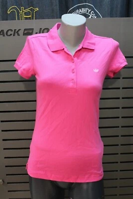 Adidas Originals Ladies Polo Shirt Sports Adicolor Pink New Size 36 And 38 - Image 1 of 4