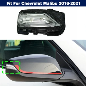 Right Side LED Rearview Mirror Turn Signal Light For Chevrolet Malibu 2016-2021 - Picture 1 of 10