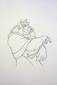 Beauty and the Beast BEAST Attitudes Claudio Vieira de Oliveira Pencil Layout Ar - Picture 1 of 2