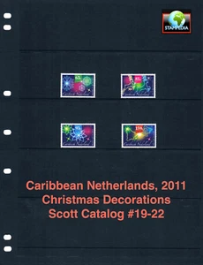1/3 off $8.00 Scott Value - 2011 CARIBBEAN NETHERLANDS Christmas CV MNH NH UMM - Picture 1 of 4