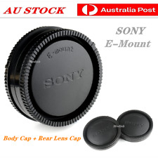 Sony Body Cap + Rear Lens Cap For Sony E-Mount Camera and Rear Lens