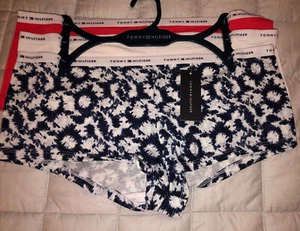 TOMMY HILFIGER 3 PACK BOYSHORT Flag Logo UNDERWEAR WOMEN'S Small NWT - Picture 1 of 7