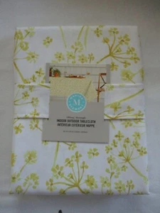 NEU Martha Stewart Tischdecke 84" x 60" NEU gelb Blumendruck Indoor Outdoor - Bild 1 von 7