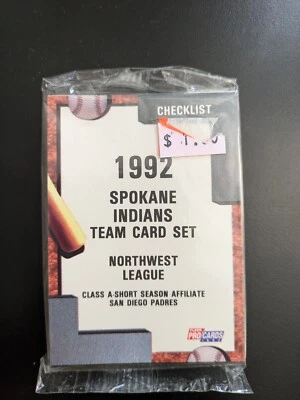 1992 Fleer/ProCards Spokane Indians Minor League Team Set - A San Diego Padres - Image 1 of 2
